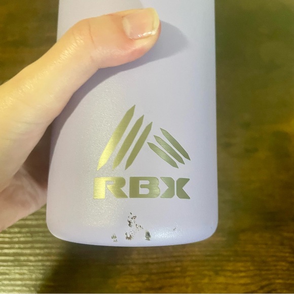 RBX Purple Metal Reusable Water Bottle with Screw Top and Handle - Picture 5 of 6